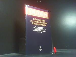 Seller image for Duden, Informationen zur neuen deutschen Rechtschreibung : nach den Beschlssen der Wiener Orthographiekonferenz vom 22. bis zum 24.11.1994 fr Deutschland, sterreich und die Schweiz. [verf. von Horst Sitta und Peter Gallmann. In Zusammenarbeit mit Gerhard Augst und Karl Blml]. Hrsg. von der Dudenredaktion. In Zusammenarbeit mit der Schweizerischen Konferenz der Kantonalen Erziehungsdirektoren (EDK) und dem Koordinationskomitee fr Orthographie des Bundesministeriums fr Unterr for sale by Der Buchecker