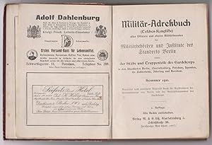 Militär-Adreßbuch (Taschen-Rangliste) aller Offiziere und oberen Militärbeamten der Militärbehörd...