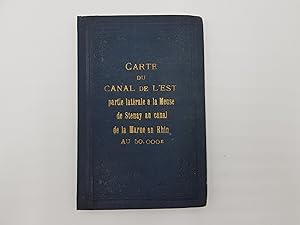 Seller image for Carte Du Canal De L'est (Partie Laterale) De Stenay Au Canalde La Marne Au Rhin for sale by Roger Collicott Books