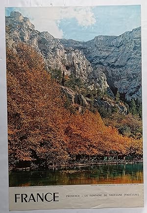 affiche - FRANCE - Provence - la FONTAINE de VAUCLUSE