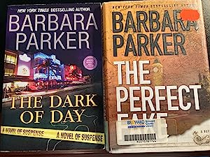 Seller image for The Dark of Day, Advance Reader's Copy, New, RARE, *FREE library HC copy of "THE PERFECT FAKE" by Barbara Parker, Free with Purchase for sale by Park & Read Books