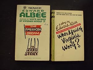 Image du vendeur pour 2 Edward Albee PBs Who's Afraid Of Virginia Woolf? The American Dream/The Zoo Story mis en vente par Joseph M Zunno