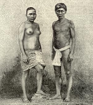 Talamancas Indians,inhabitants of Costa Rica,Antique Historical Print