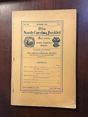 THE NORTH CAROLINA BOOKLET GREAT EVENT IN NORTH CAROLINA HISTORY