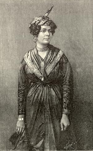 A Martinique Woman,inhabitants of the Lesser Antilless,Antique Historical Print