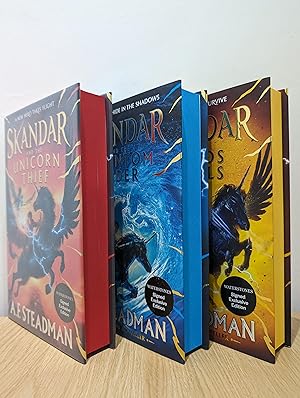 Seller image for Skandar and the Unicorn Thief; Skandar and the Phantom Rider (Signed First Edition with sprayed edges) for sale by Fialta Books