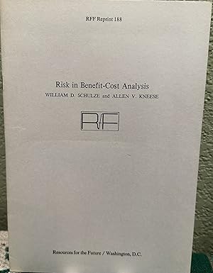 Seller image for Risk in Benefit-Cost Analysis RFF Reprint 188 for sale by Crossroads Books