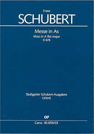 Messe in As / Mass in A flat major D678 (Vocal Score)