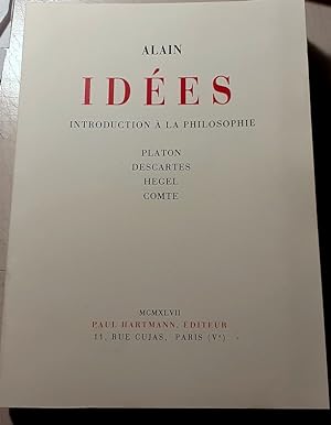Idées. Introduction à la philosophie. Platon. Descartes. Hegel. Comte