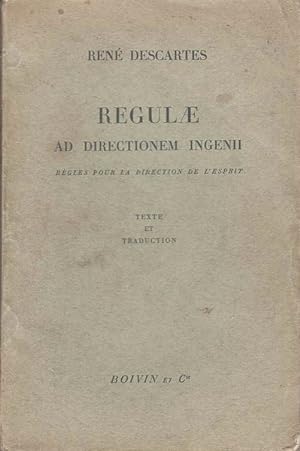 Image du vendeur pour Regulae ad directionem ingenii. Rgles pour la direction de l'esprit mis en vente par Calepinus, la librairie latin-grec