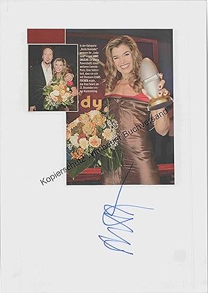 Bild des Verkufers fr Original Autogramm Anke Engelke /// Autogramm Autograph signiert signed signee zum Verkauf von Antiquariat im Kaiserviertel | Wimbauer Buchversand