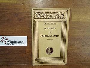 Bild des Verkufers fr Die Kronprtendenten : Histor. Schausp. in 5 Aufz. Henrik Ibsen. Deutsch von M. von Borch / Reclams Universal-Bibliothek ; Nr. 2724 zum Verkauf von Antiquariat im Kaiserviertel | Wimbauer Buchversand