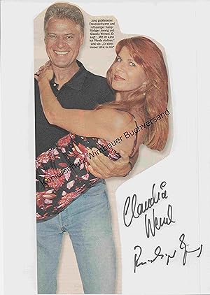 Seller image for Original Autogramme Rdiger Joswig & Claudia Wenzel /// Autograph signiert signed signee for sale by Antiquariat im Kaiserviertel | Wimbauer Buchversand