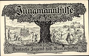 Künstler Ansichtskarte / Postkarte Keil, Adolf, Jungmannhilfe, IMO Magdeburg, Deutsche Jugend hil...