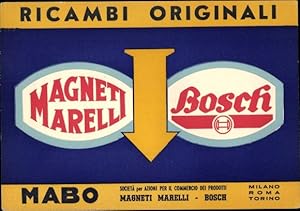 Ansichtskarte / Postkarte Pesaro Marche, Reklame, Ricambi Originali, Magneti Marelli, Bisch, MABO...