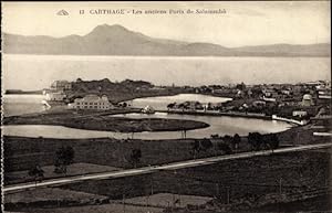 Bild des Verkufers fr Ansichtskarte / Postkarte Carthage Karthago Tunesien, les Anciens Ports de Salammbo zum Verkauf von akpool GmbH