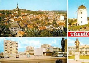 Postkarte Carte Postale 73871145 Trebic Trebitsch Panorama Vetrny mlyn Nove sidliste s hotelem Al...