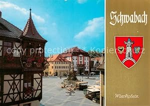 Postkarte Carte Postale 73873572 Schwabach Marktplatz Schwabach