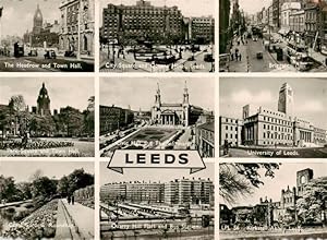 Postkarte Carte Postale 73876343 Leeds West Yorkshire UK The Headrow and Town Hall City Square an...