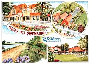 Postkarte Carte Postale 73882923 Oldenburg Oldenburg Hundsmuehler Krug Illustration