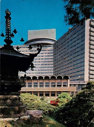 Postkarte Carte Postale 73883035 Tokyo Tokio JP New Hotel from Japanese garden