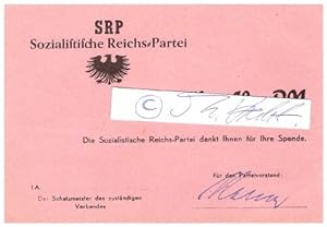 Seller image for OTTO ERNST REMER (1912-97) deutscher Generalmajor, schlug als Kommandeur des Wachbataillon GRODEUTSCHLAND den Putschversuch vom 20. Juli 1944 nieder, Ritterkreuz mit Eichenlaub for sale by Herbst-Auktionen