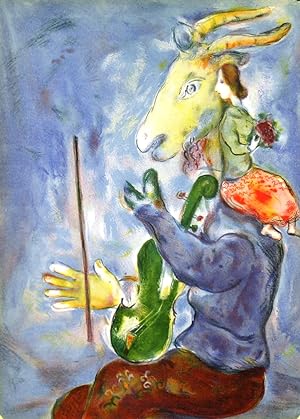 Bild des Verkufers fr VERVE:  PRINTEMPS . Original colour lithograph by Marc Chagall. zum Verkauf von Garwood & Voigt