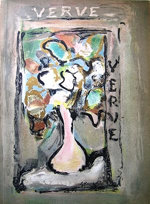 Bild des Verkufers fr VERVE. Revue Artistique et Littraire. . Vol. 1, No. 4. Numerous colour prints and original lithographs (two by Andr Derain), but lacking the double page colour lithograph  La Danse  by Henri Matisse. zum Verkauf von Garwood & Voigt