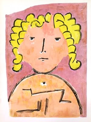 VERVE: [TETE DENFANT]. Original colour lithograph by Paul Klee.