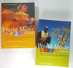 Seller image for World Music. Volume 1: Africa, Europe and the Middle East + Volume 2: Latin and North America, Caribbean, India, Asia and Pacific. An A-Z of the Music, Musicians and Discs (Broughton, Ellingham with James McConnachie and Orla Duane). The Rough Guides. for sale by Brbel Hoffmann