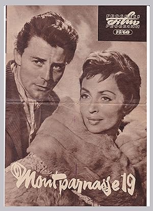 Progress Filmprogramm - Montparnasse 19 - 75/60 - 1960 - Lilli Palmer, Lino Ventura