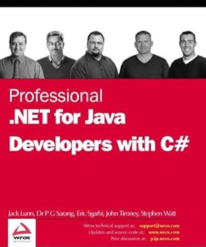 Bild des Verkufers fr Professional .NET Java Developers Using C# zum Verkauf von WeBuyBooks