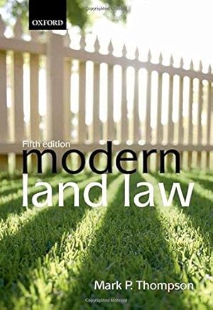 Seller image for Modern Land Law for sale by WeBuyBooks