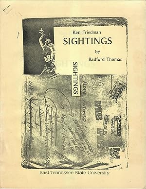 Image du vendeur pour Ken Friedman: Sightings mis en vente par Robin Bledsoe, Bookseller (ABAA)