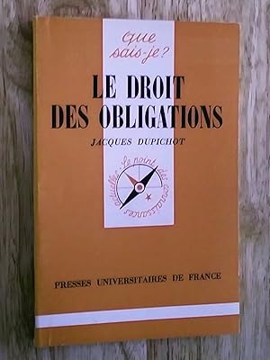 Seller image for Le droit des obligations for sale by Claudine Bouvier