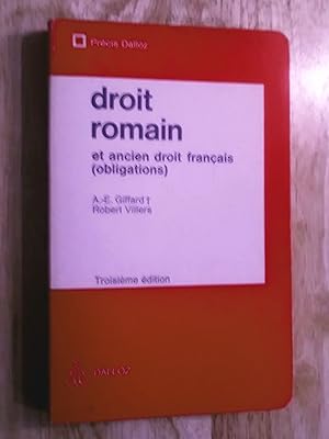 Imagen del vendedor de Droit Romain et Ancien Droit Franais. Les Obligations, troisime dition (= Prcis Dalloz) a la venta por Claudine Bouvier