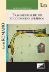 Seller image for FRAGMENTOS DE UN DICCIONARIO JURIDICO for sale by AG Library