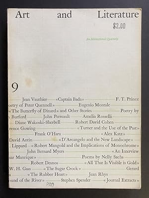 Seller image for Art and Literature 9 (Summer 1966) for sale by Philip Smith, Bookseller