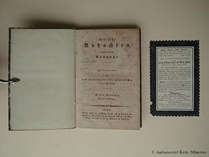 Bild des Verkufers fr Biblische Andachten nebst einem Anhange. Herausgegeben von dem christlichen Vereine im nrdlichen Deutschland 2 Teile (in 1 Band gebunden, vollstndig). 3. Auflage. zum Verkauf von Antiquariat Hans-Jrgen Ketz