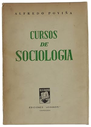 Imagen del vendedor de CURSOS DE SOCIOLOGIA.: a la venta por Bergoglio Libri d'Epoca