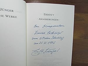 SIGNIERT Sämtliche Werke; Teil: Bd. 11 : Abt. 2, Essays ; 5., Annäherungen