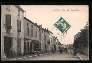 Seller image for Carte postale Montbron, Rue de Limoges for sale by Bartko-Reher