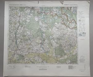 Farb. topograph. Karte - Großblatt 51 : NEURUPPIN RHEINSBERG - (1:100.000 / 1941)