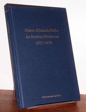 Gustav Friedrich Oehler im Seminar Blaubeuren. Mit einer dreizeiligen Widmung. Datiert und Signie...