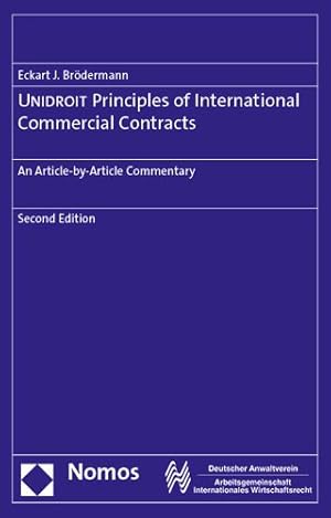 Seller image for Unidroit Principles of International Commercial Contracts : An Article-by-article Commentary for sale by GreatBookPricesUK