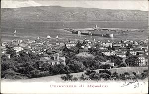 Bild des Verkufers fr Ansichtskarte / Postkarte Messina Sizilien, Panorama zum Verkauf von akpool GmbH