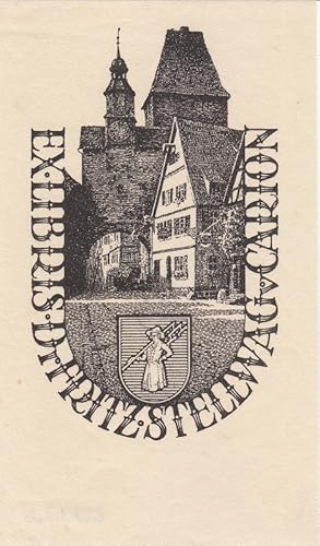 Immagine del venditore per Ex Libris Dr. FritzStellwag v. Carion. Altstadt und Wappen. venduto da Antiquariat  Braun