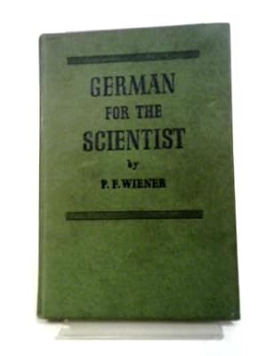 Bild des Verkufers fr German For The Scientist zum Verkauf von World of Rare Books