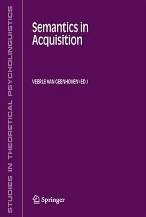 Immagine del venditore per Semantics in Acquisition venduto da AHA-BUCH GmbH