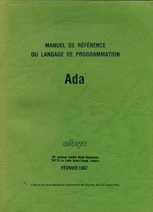 Manuel de r f rence du langage de programmation Ada - Collectif